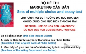 BỘ ĐỀ THI MARKETING CĂN BẢN